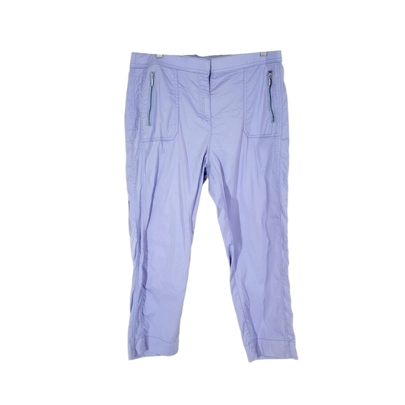 Chico's Lavender Zipper Cargo Capris Pants - Picture 1 of 9